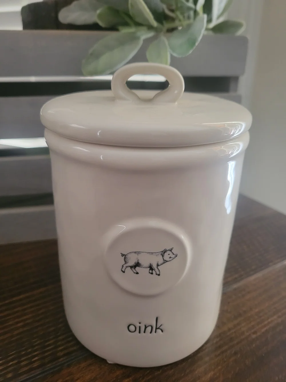 Rae Dunn Ceramic Farmhouse White Canister Set - 3 Piece